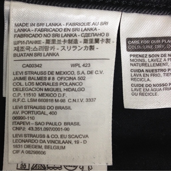 Levi Strauss & CO color black or charcoal-size 8/29 - Picture 7 of 13